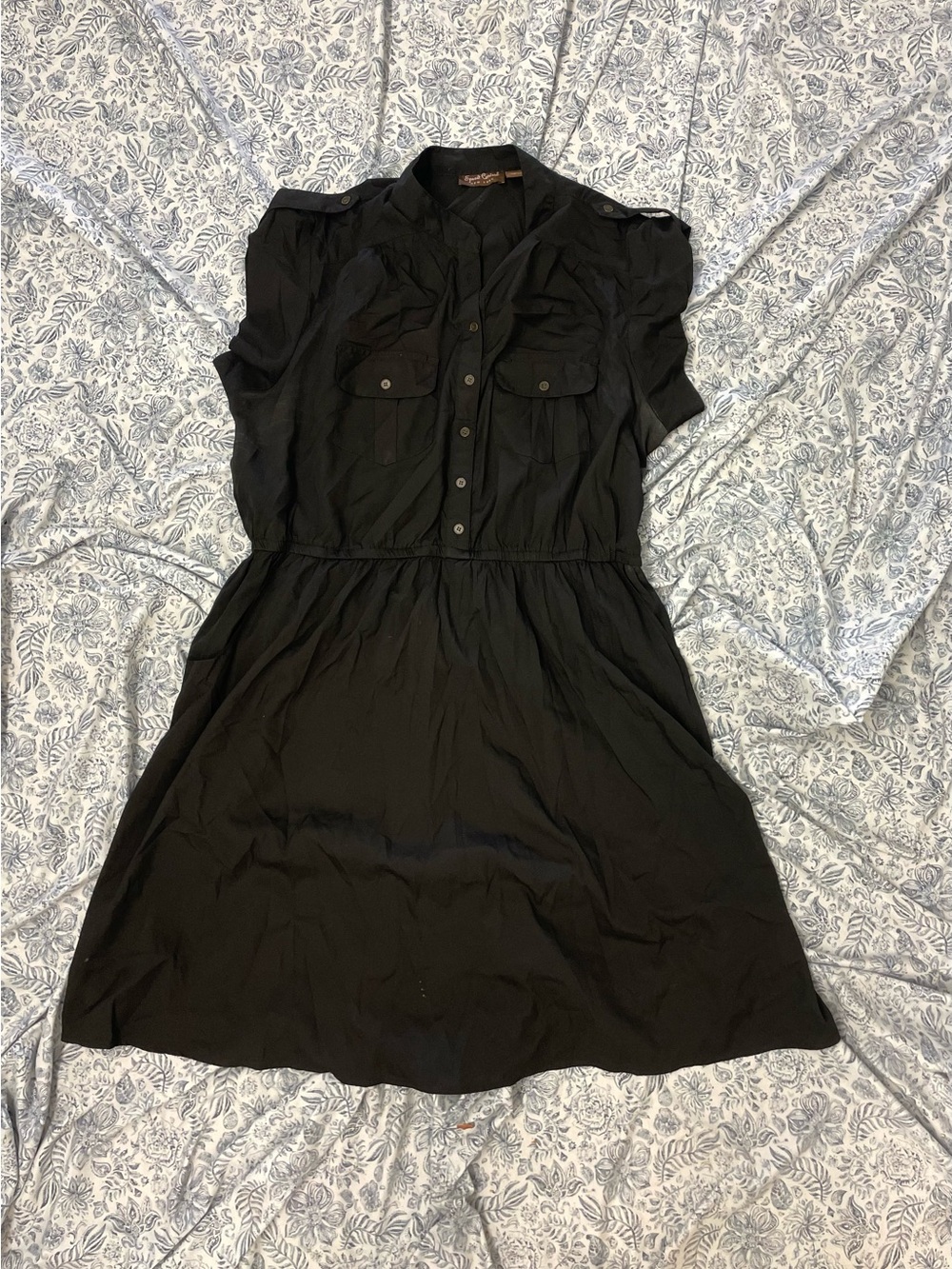 Black Women's Shirt Dress - Classic Short Sleeve speed control New York 2X
